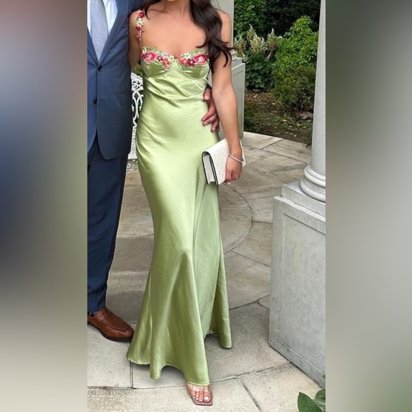 KENZIE MAXI DRESS GREEN - Picture 4 of 4